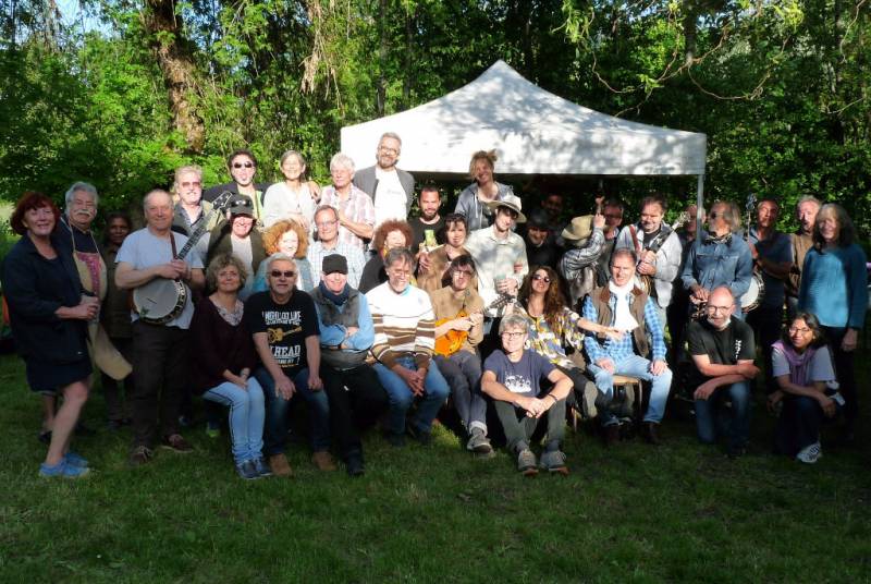 Spring France bluegrass à Lormes (Nièvres), juin 2021. - Jam Hall