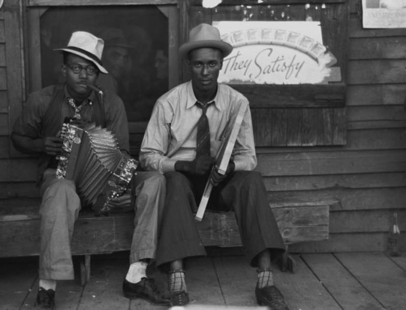 Louisiane, musiciens, 1938 ( Photo Wikimedia commons ). - Jam Hall